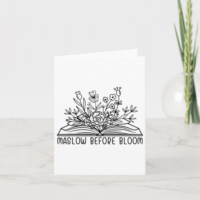 Cartão Antes da Bloom Mental Health Floral Sped Oferece M (Frente)