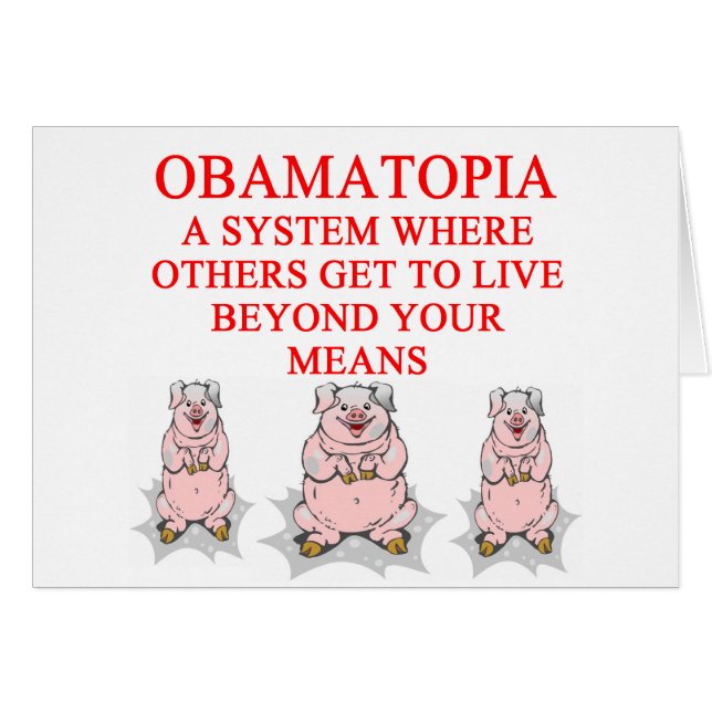 Cartão anti camisa de obama (Frente Horizontal)