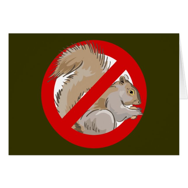 Cartão Anti-esquilo (Frente Horizontal)