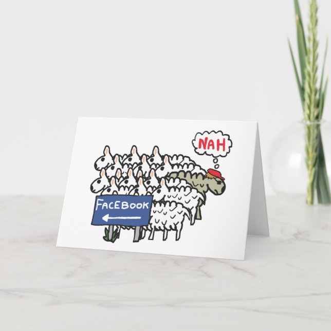 Cartão Anti Facebook (Frente)