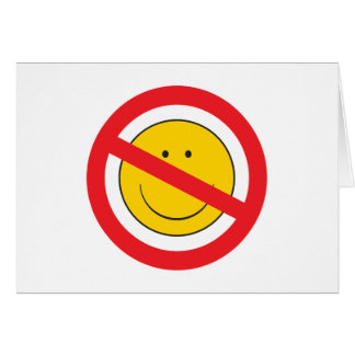 Cartão Anti-Smiley face
