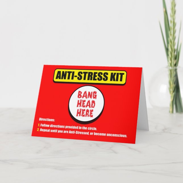 Cartão Anti Stress Kit Greeting Card (Frente)