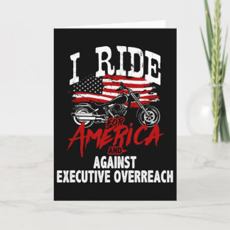 Cartão Anti Trump Biker Resist Against Executive Overreac