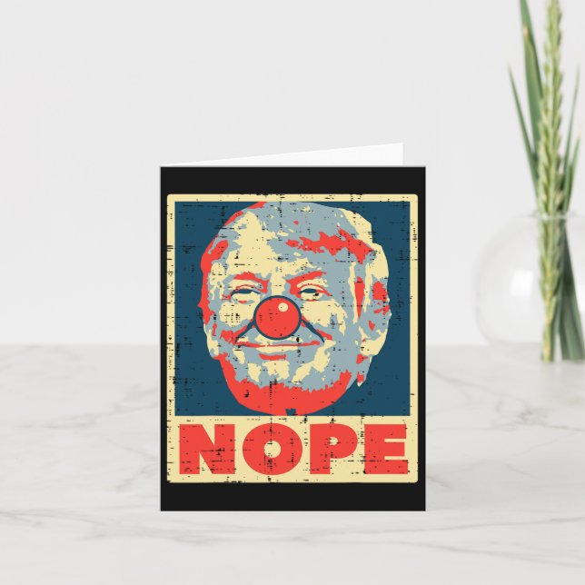 Cartão Anti Trump Clowage Retro Impeach No Donald (Frente)