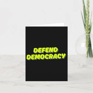 Cartão Anti-trump - Defender a Democracia
