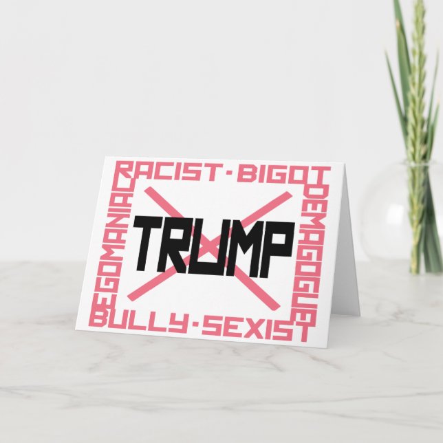 Cartão Anti-Trump Note Cards (Frente)