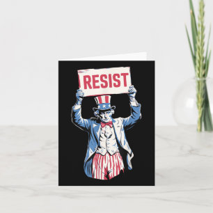 Cartão Anti-Trump Resistir Não É Meu Presidente 4 De Julh