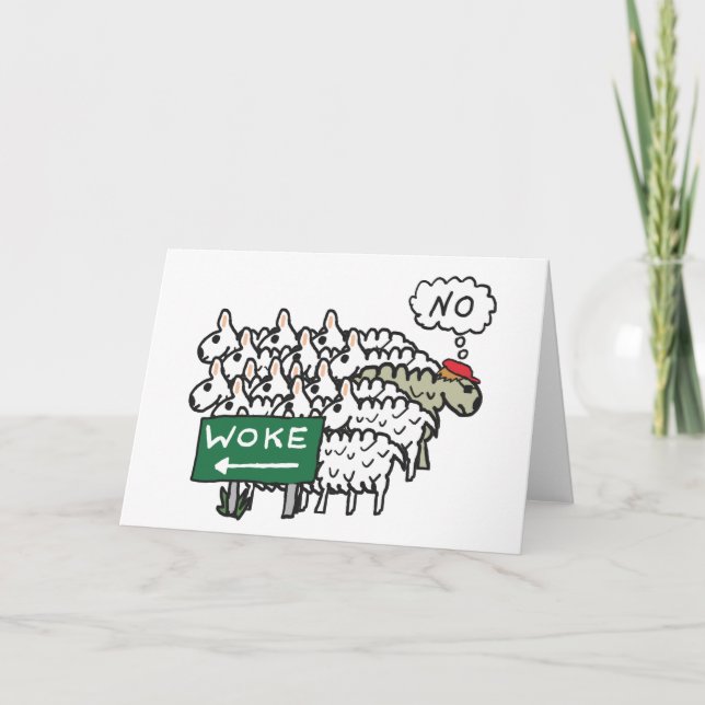 Cartão Anti-Woke (Frente)