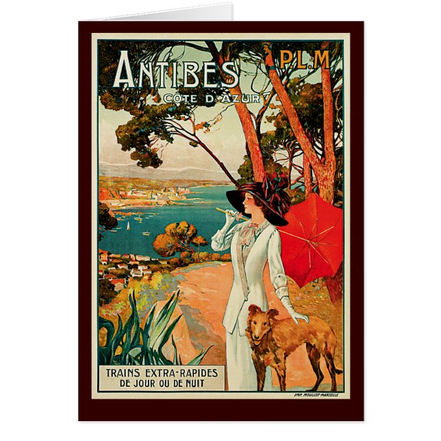 Cartão Antibes Cote d'Azur (Frente)