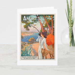 Cartão Antibes Poster Greeting Card