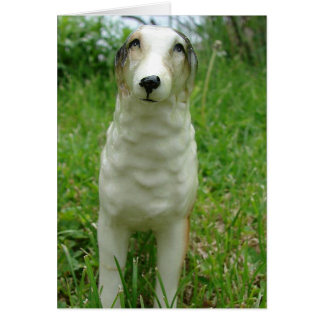 Cartão Antícea Borzoi Figurina Todas as Ocasiões (Frente)