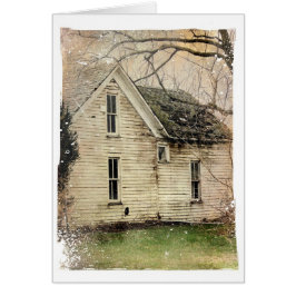 Cartão Antiga casa abandonada