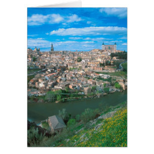 Cartão Antiga cidade de Toledo, Espanha.