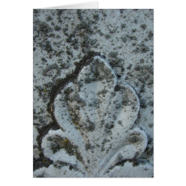 Cartão Antiga Decoração de tombstone, Dentro de Vazio (Frente)