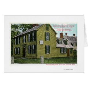 Cartão Antiga Hancock Clark House Vista nº 2