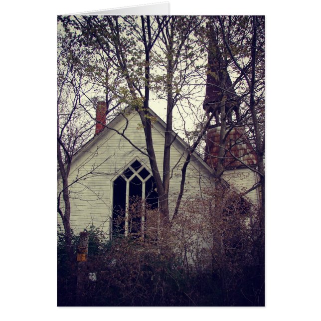 Cartão Antiga Igreja Abandonada (Frente)