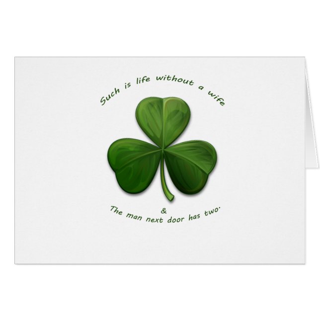 Cartão Antiga interpretação irlandesa (Frente Horizontal)