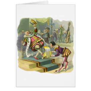 Cartão Antiga Rima Infantil Poema Canção Old King Cole
