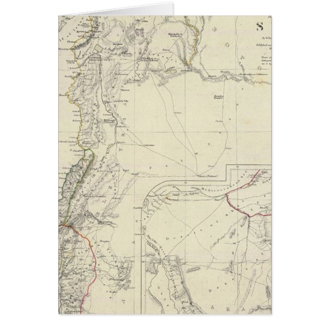 Cartão Antiga Síria ao Sinai (Frente)