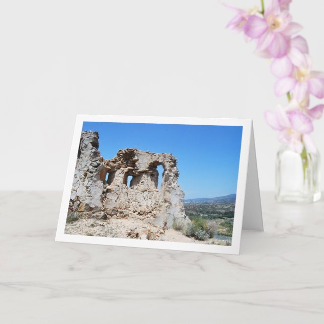 Cartão Antigo Castelo Domeño em Domeño Viejo, Valência, E (Orquídea)