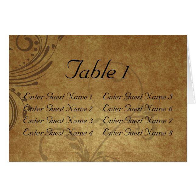 Cartão antigo do chapéu de coco de mesa do (Frente Horizontal)