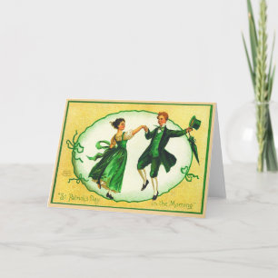 Cartão Antigo do Dia de São Patrício