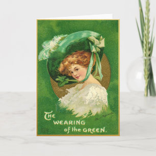 Cartão Antigo do Dia de São Patrício