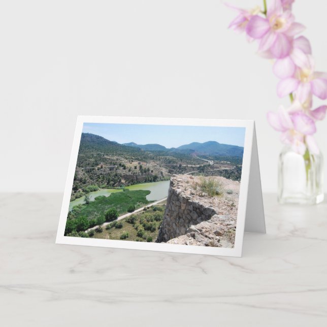 Cartão Antigo Domeño, Valência, Espanha (Orquídea)