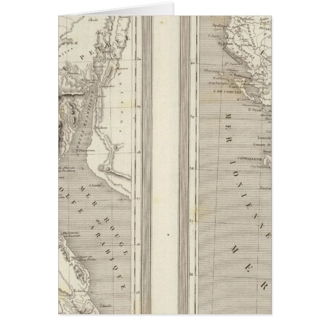 Cartão Antigo Egito, Grécia antiga (Frente)