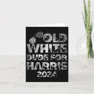 Cartão Antigo Homem Branco Para Harris Kamala Harris 2024