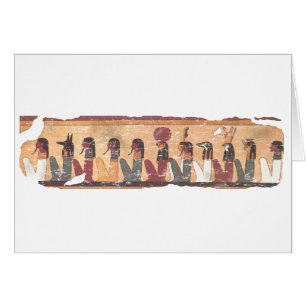 Cartão Antigo Livro Egípcio do Acórdão do Morto