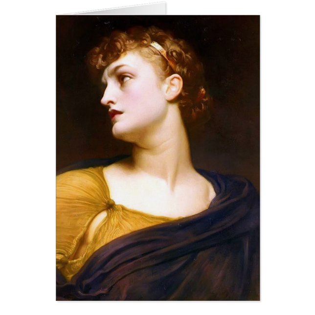 Cartão Antígona de Frederic Leighton- (Frente)