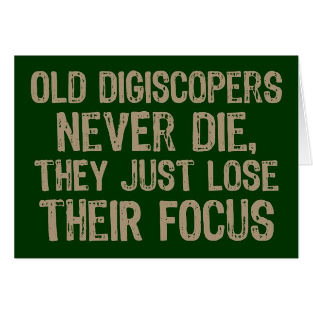 Cartão Antigos Digiscopers Nunca Morrem (Frente Horizontal)