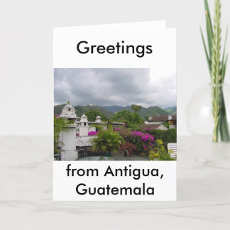 Cartão Antígua, Guatemala