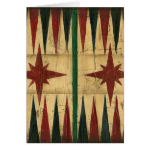 Cartão Antiguidade Conselho de Jogos Backgammon por Ethan