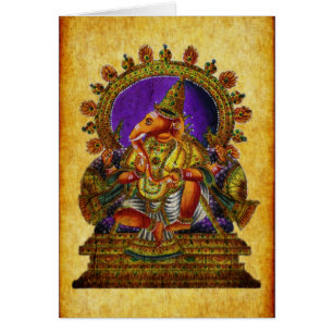 Cartão Antiguidade de Ganesha Deva
