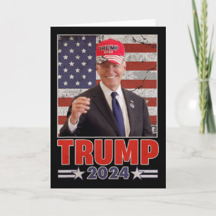 Cartão Antijoe Biden Engraçado Conservador Donald Trump 2