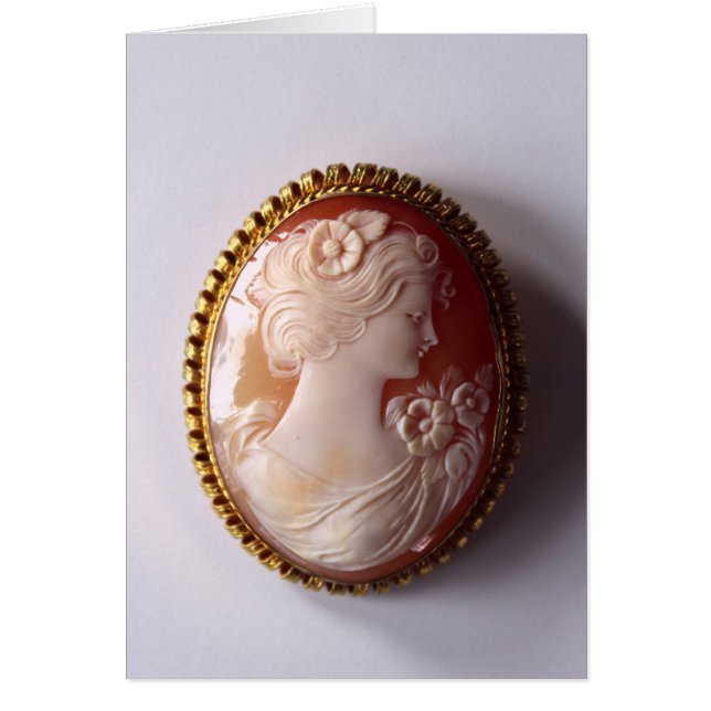 Cartão Antique Cameo (Frente)