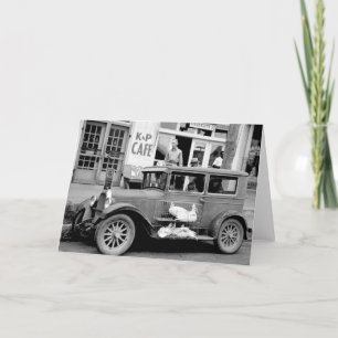 Cartão Antique Car, 1930s
