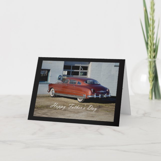 Cartão Antique Car Father's Day (Frente)