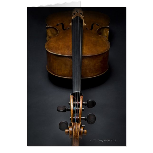 Cartão Antique Cello (Frente)