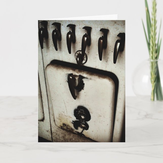 Cartão "Antique Kitchen Stove" Birthday Card (Frente)