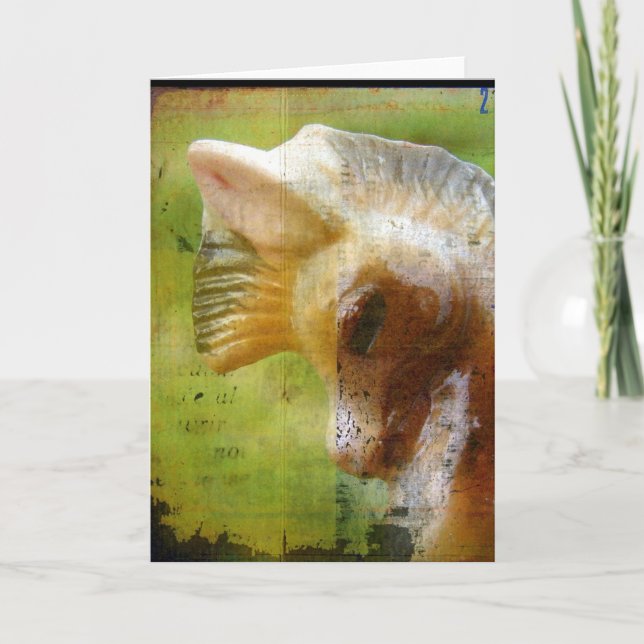 Cartão Antique Pony (Frente)