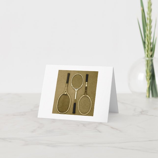 Cartão Antique Rackets (Frente)