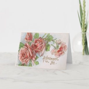 Cartão Antique Remember Me Greeting Card