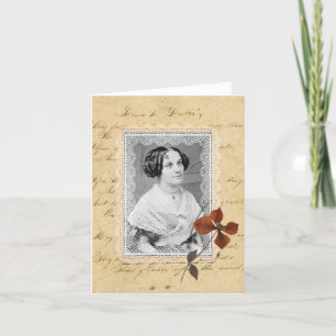 Cartão Antique Script & Lace Custom Card