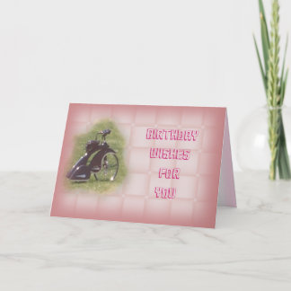 Cartão Antique Trike-customize for any occasion