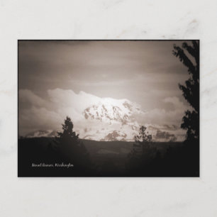 Cartão Antiqued do Monte Rainier