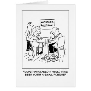 Cartão Antiques desastre
