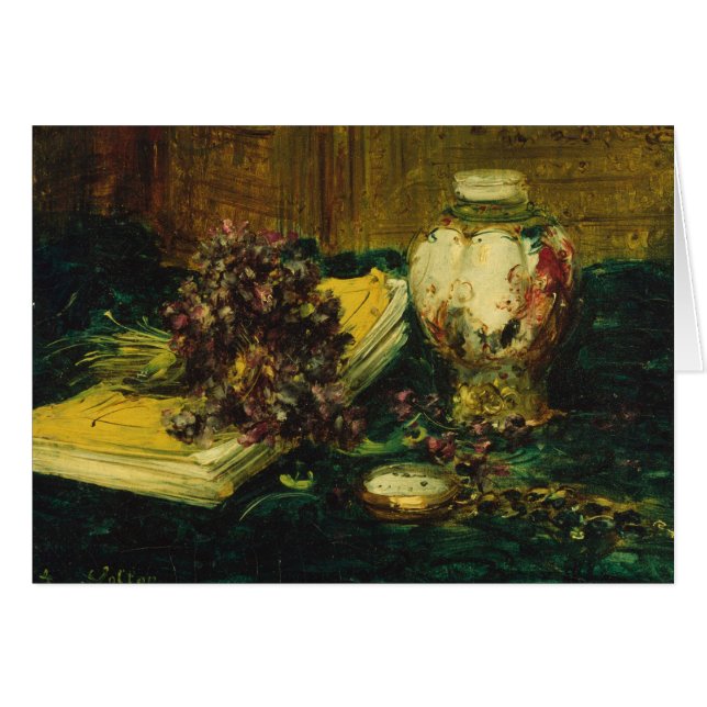 Cartão Antoine Vollon - Violetas (Frente Horizontal)